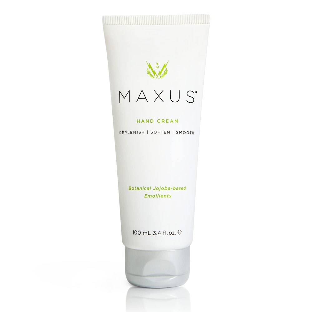 Maxus Hand Cream, Vegan Moisturizing Cream with Jojoba Oil and Palmarosa, Hydrates Dry Hands, Supports Skin Elasticity, 1.7 oz
