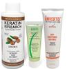 KERATIN RESEARCH Brazilian Keratin Hair Treatment Straightening Professional Results Complex Blowout with Argan Oil Improved Formula and Fragrance Queratina Keratina Brasilera Tratamiento (9OZ) view 1