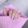 ALICE & BELLA Valentine's Day Semi-Cured Gel Nail Strips -20 PCS Shimmering Glazed Pink Gel Stickers, Use with UV Light Lamp, Salon Quality Manicure Nails Wraps (Glazed Rose) view 2