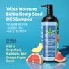 Hempz Biotin Hair Shampoo - Triple Moisture Fresh Citrus - Peach & Grapefruit - For Growth & Strengthening of Dry, Damaged and Color Treated Hair, Hydrating, Softening, Moisturizing 33.8 Fl OZ view 2