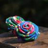 SUKKCCNO Vintage Handmade Fabric Rose Hair Loop Velvet Hair Curly Hair Tie Elastic Hair Band Women's or Girls' Hair Accessories view 2