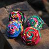 SUKKCCNO Vintage Handmade Fabric Rose Hair Loop Velvet Hair Curly Hair Tie Elastic Hair Band Women's or Girls' Hair Accessories view 3