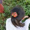 SUKKCCNO Vintage Handmade Fabric Rose Hair Loop Velvet Hair Curly Hair Tie Elastic Hair Band Women's or Girls' Hair Accessories view 4