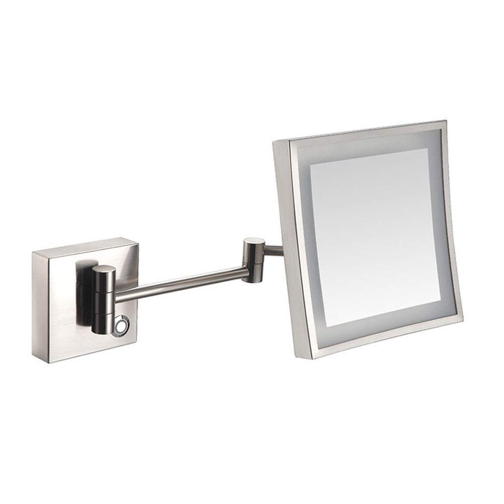 3X Wall Mounted Makeup Mirror for Bathroom,360 Degree Swivel Rotation with Distortion Free View