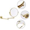 8 Inch Wall Mounted Makeup Mirrors Magnifying Extend Sturdy Adjustable Shaving Cosmetic Mirror Bathroom Vanity Mirrors(Gold 3X) (Gold 3X) view 3