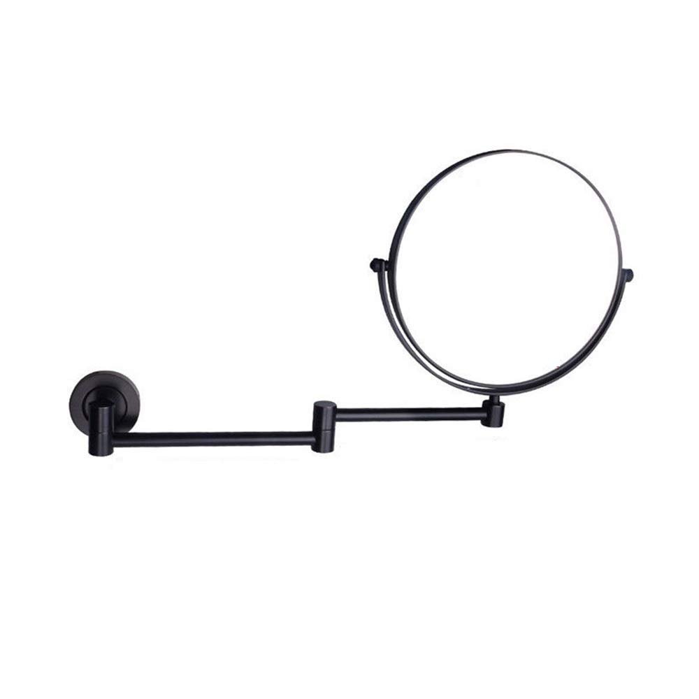 8 Inch Wall Mounted Makeup Mirrors Magnifying Extend Sturdy Adjustable Shaving Cosmetic Mirror Bathroom Vanity Mirrors(Gold 3X) (Black 3X)