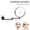 8 Inch Wall Mounted Makeup Mirrors Magnifying Extend Sturdy Adjustable Shaving Cosmetic Mirror Bathroom Vanity Mirrors(Gold 3X) (Black 3X) view 4
