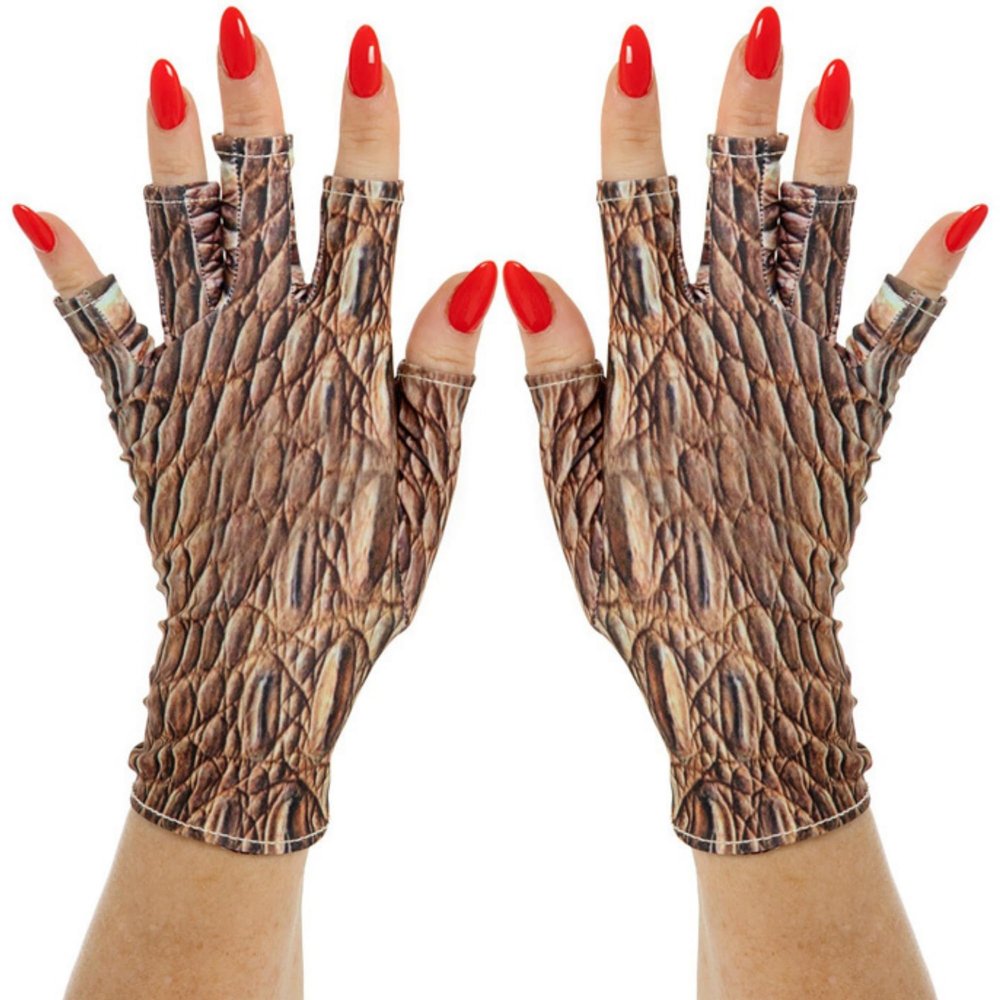 ManiGlovz - The ORIGINAL UPF 50+ UV Light Protective Nail Gloves | Gel Manicure and Anti UV Fingerless Gloves for Women | Can be Used as Sun Protection Gloves for Driving | Wildside