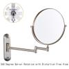 6/8-Inch Wall Mounted Makeup Mirror,Two-Sided Swivel Wall Mount Mirror,3/5/7/10x Magnification,360 Degree Swivel(8in 10x) (6in 3X) view 4