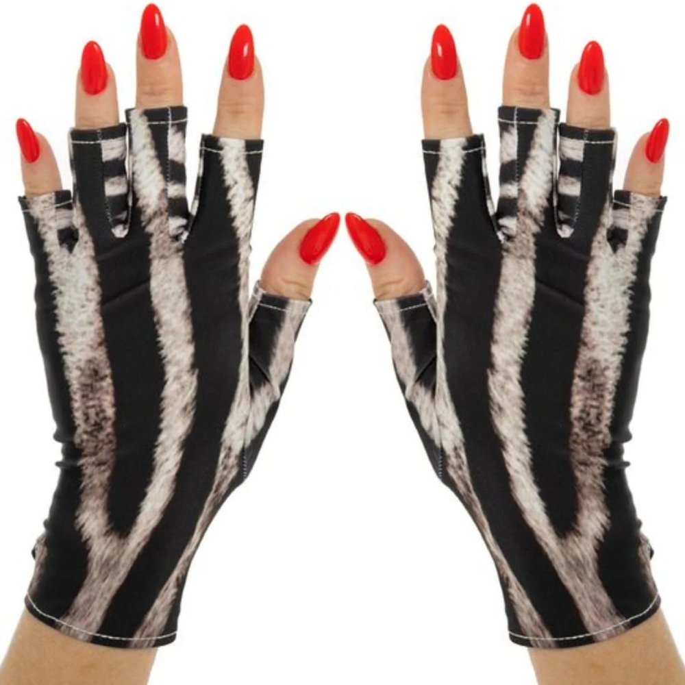 ManiGlovz - The ORIGINAL UPF 50+ UV Light Protective Nail Gloves | Gel Manicure and Anti UV Fingerless Gloves for Women | Can be Used as Sun Protection Gloves for Driving | Safari