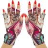ManiGlovz - The ORIGINAL UPF 50+ UV Light Protective Nail Gloves | Gel Manicure and Anti UV Fingerless Gloves for Women | Can be Used as Sun Protection Gloves for Driving | Spilled Polish view 1