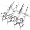 Professional Japanese Hair Scissors - 440C Stainless Steel/Rose Razor (7-inch, 4pc Set) view 1