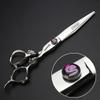 Professional Japanese Hair Scissors - 440C Stainless Steel/Rose Razor (7-inch, 4pc Set) view 4