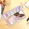 DYSHAYEN Chenille Letter Clear Zipper Pouch for Travel,Nylon Clear Cosmetic Bag,Makeup Travel Bag for Women Girls 11.8 Inches x 8.2 Inches (Colorful-Stuff) view 3