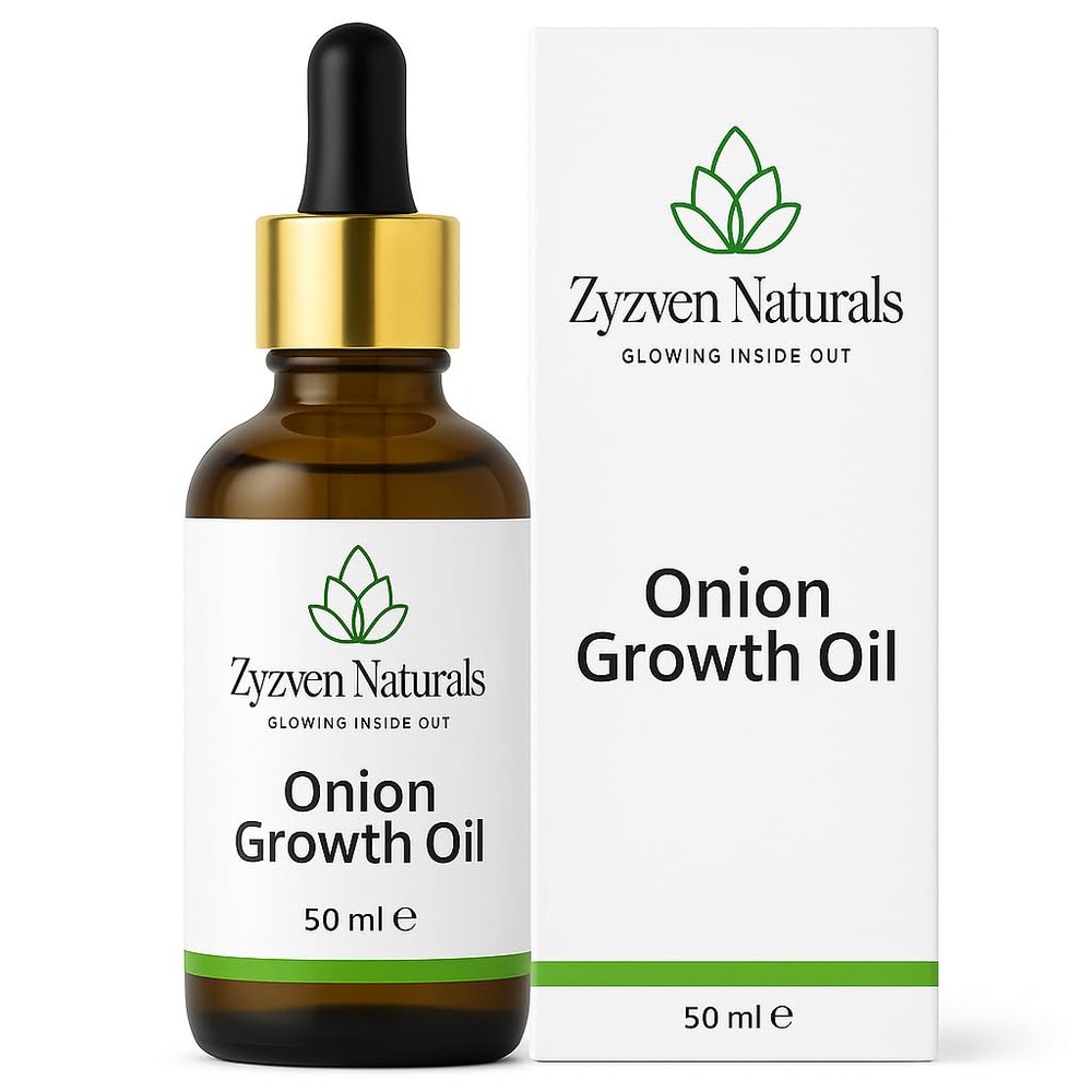 Zyzven Naturals Onion Growth Oil  Multipurpose Scalp & Hair Nourishing Oil with Castor, Black Seed, Moringa & Essential Oils  50ml Onion Hair oil Natural Hair Care