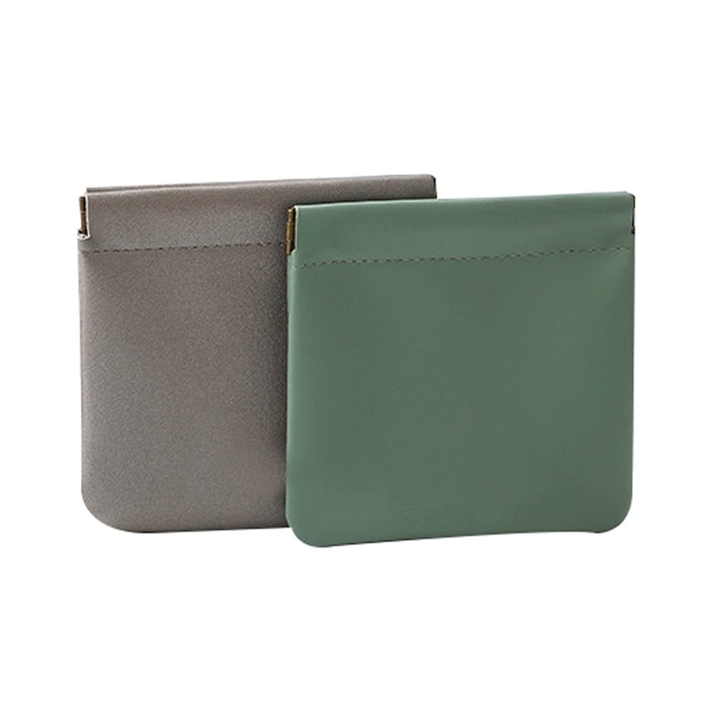 2023 Lambskin Pocket Cosmetic Bag Makeup Pouch for Women Mini Makeup Bag Travel Storage Small Makeup Bag-Waterproof Portable Squeeze Top No Zipper Self-closing for Cosmetics Headphones Jewelry