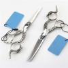 Hair Cutting Shears, 6 inch Hair Scissors Sheep Head Decorative Barber Thinning Shears Japan 440c Steel Hairdressing Scissors view 1