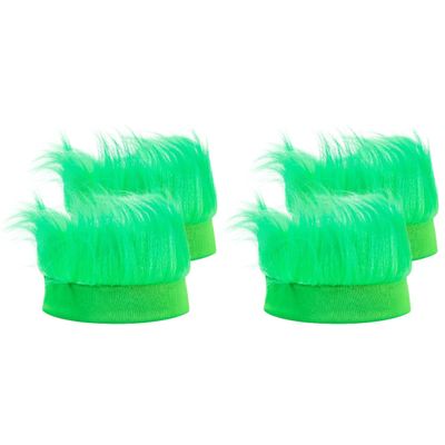 ABOOFAN 4Pcs Green Hairy Costume Headband Troll Hair Headband St Patricks Day Accessories