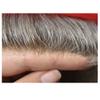 Hair Wonders Men Toupee European Real Human Hair Piece All V-looped 0.06mm Ultra Thin Skin Toupee for Men Hair Replacement System Protesis Capilar Hombre 8X10 380# DARK BROWN+80% Gray view 3