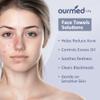 Ourmed Life Disposable Face Towel, 300 Count  Ultra Soft, Biodegradable Makeup Remover Wipes for Sensitive Skin, Clean Skincare Towels,Lint- free and Gentle Facial Towels for Daily UseEF Texture view 3