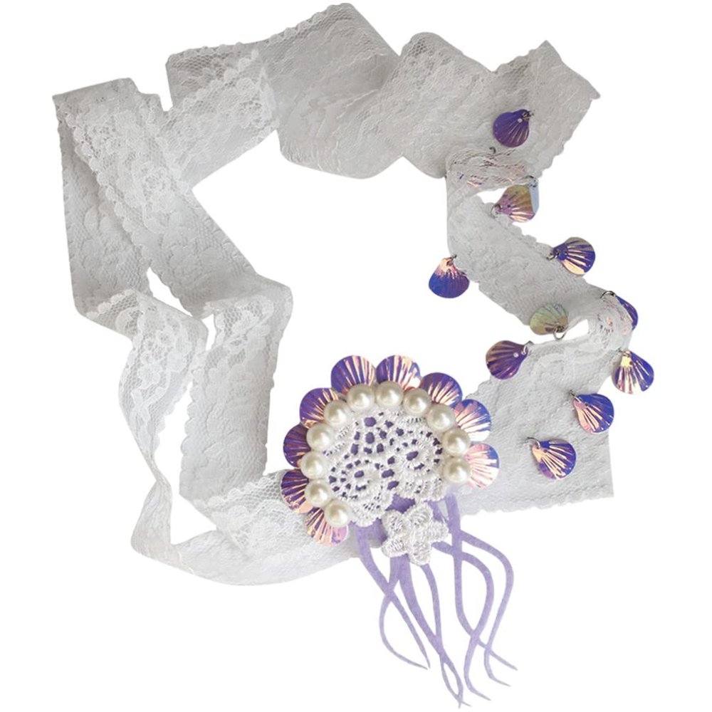 LALAFINA Unique Jellyfish Design Headband Women's Bridal Headdress Simulated Pearl