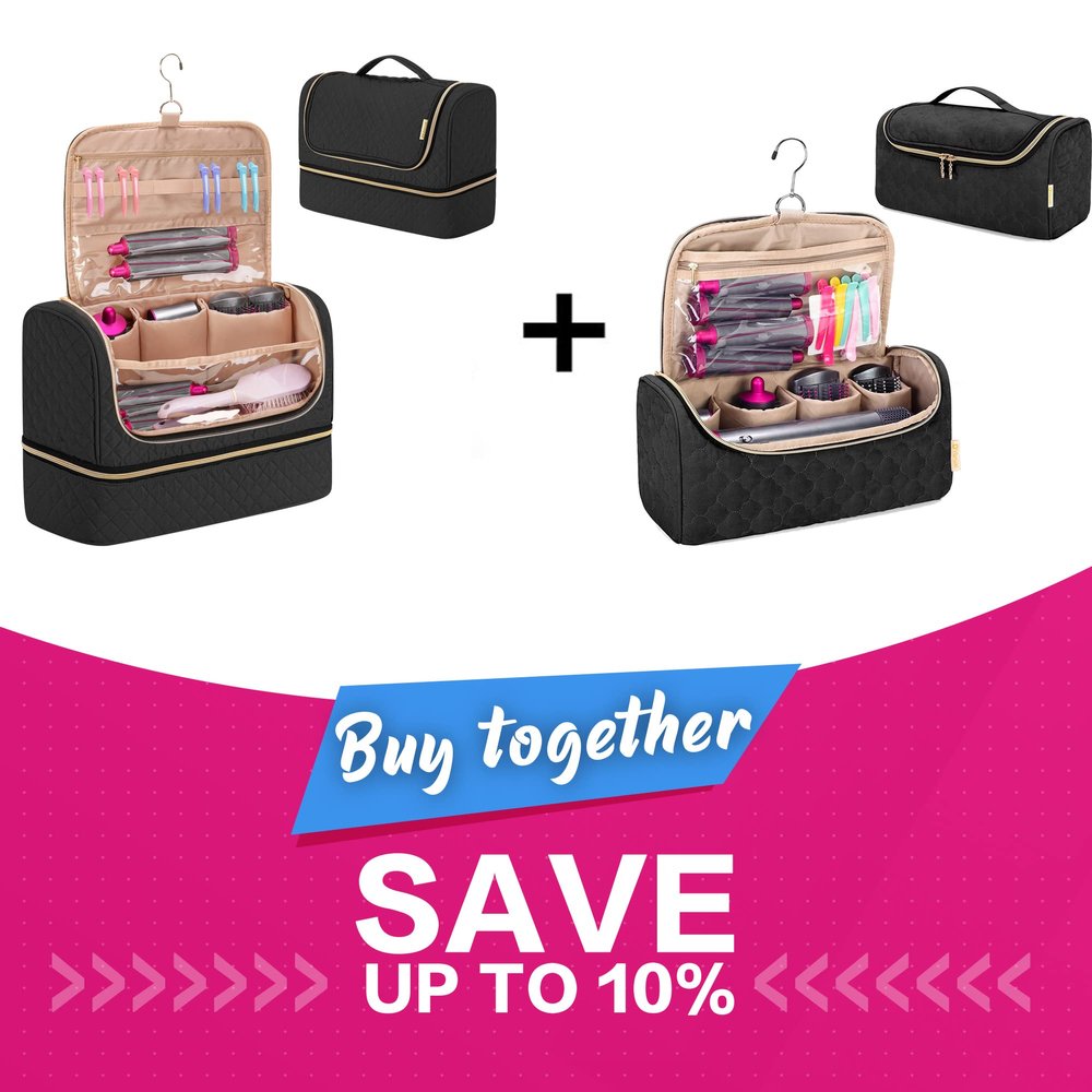 Yarwo Travel Case Bundle Compatible with Dyson Airwrap Complete Styler and Attachments