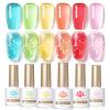 Born Pretty Pastel Jelly Gel Polish Blue Green Yellow Pink Red Translucent view 1