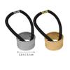 LALAFINA 2pcs Punk Metallic Elastic Hair Ties for Women and Girls Reflective Mirror Finish Ponytail Holders Comfortable Bands for Daily Wear Sports and Parties view 3