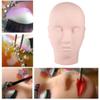 Makeup Mannequin Head, 1PC Upgraded Make Up Eyelash Eye Lashes Extensions Practice Mannequin Training Head Model Cosmetology Doll Face Head view 3