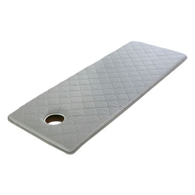 Spa Bed Table Mattress Pad High Density Foam Mattress Topper with Elastic Band for Massage Table Tattoo Table Spa Table Beauty Bed Round Head Washable Face Breath Hole,Grey 3cm,60x190cm