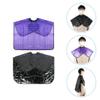 FOMIYES Hair Cutting Salon Cape Set Shampoo Capes Waterproof Black Purple for Professionals view 3