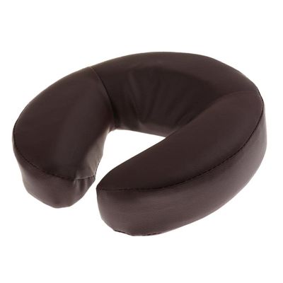 Massage Table Cradle Pillow insserts, PU Leather and Foam Inserted, for Beauty Salon Spa (Brown)