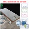 Spa Bed Table Mattress Pad High Density Foam Mattress Topper with Elastic Band for Massage Table Tattoo Table Spa Table Beauty Bed Round Head Washable Face Breath Hole,White 3cm,70x185cm view 3