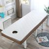 Spa Bed Table Mattress Pad High Density Foam Mattress Topper with Elastic Band for Massage Table Tattoo Table Spa Table Beauty Bed Round Head Washable Face Breath Hole,White 5cm,70x190cm view 1