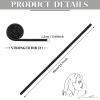 6 Pieces Iron Wire Embedded Hair Ties Dreadlocks Hair Ties for Women & Men Christmas Spiral Lock Hairs Tie Bendable Holders for Thick Curly Hairs(Black, Gray, Brown) view 2