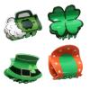 4PK Hair Claw Clips for St. Patrick's Day Hair Accessories for Girls Women Green Claw Clips Irish Day Kids Cute Hair Clips (Color D) view 1