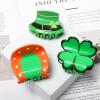 4PK Hair Claw Clips for St. Patrick's Day Hair Accessories for Girls Women Green Claw Clips Irish Day Kids Cute Hair Clips (Color D) view 3
