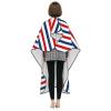 Custom Barbershop Haircut Shaves Barber Cape for Men Women, Personalized Text Logo Salon Haircut Cape, Customized Hair Cutting Cape Hairdressing Apron for Home Salon Barbershop view 4