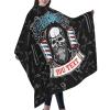 Custom Barbershop Haircut Shaves Barber Cape for Men Women, Personalized Text Logo Salon Haircut Cape, Customized Hair Cutting Cape Hairdressing Apron for Home Salon Barbershop view 3