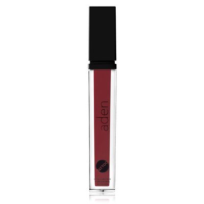 ADEN Tattoo Matte Lipstick - 7ML - Highly Pigmented - Provides Non-Shinny, Non Smudging and Velvety Finish  Water Proof Made in Italy (08 Deep Cramberry)
