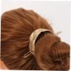 LALAFINA 2pcs Metal Hair Stick Hair Clip Accessories for Women Girls Cuff Bun Holder Cage Styling Buns view 2