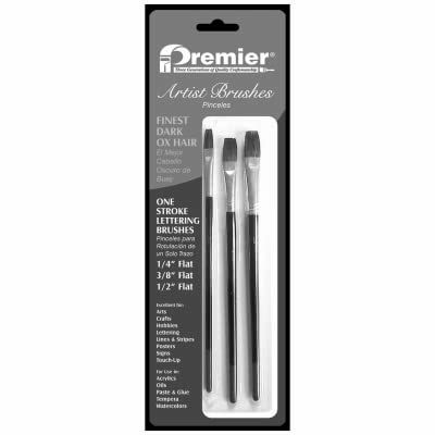 AR10106 3PC Ox-Hair Lett Brush - Quantity 12