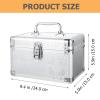 FOMIYES Travel Makeup Box 9.44 Inch Portable Multi-Layer Cosmetic Storage Case with Handle Large Capacity Professional Makeup Artist Organizer view 3