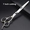 6/7/8 inch Cutting Thinning Styling Tool Rainbow Hair Scissors Professional Hairdresser Hairdresser Scissors Set (7-inch 3pc-A) view 3
