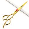6/7/8 inch Cutting Thinning Styling Tool Rainbow Hair Scissors Professional Hairdresser Hairdresser Scissors Set (6-inch 3pc-B) view 3