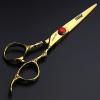 6/7/8 inch Cutting Thinning Styling Tool Rainbow Hair Scissors Professional Hairdresser Hairdresser Scissors Set (6-inch 3pc-B) view 4