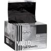 ForPro Professional Collection Vivid Black Embossed Foil Sheets, Aluminum, Pop-Up Foil Dispenser, Hair Foils for Color Application & Highlighting Services, Food Safe, 5 W x 10.75 L, 500-Count view 1