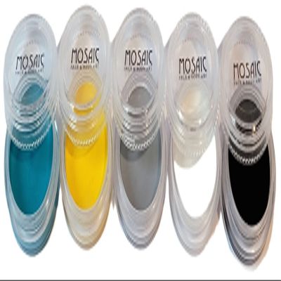 Mosaic HydroCream Face Paint Character Packs for Kids - Non Staining, Washable, Hypoallergenic Gentile Vegan Formula. Water Activated Body Painting Cakes 10g Each Color (Cool Ghoul 5 Pack)