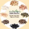 120 Snap Hair Clips - Double Grip Metal Barrettes with Plastic Box, 8 Colors for Women's Hair Styling and Salon Use view 3
