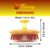 VESS Honey Shampoo Brush H-600-with Comb Honey and Royal Jelly Blended-For Daily Scalp Care- Women and Men-Made in Japan view 2